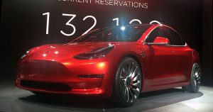 Tesla Model 3 Candidate en su presentación Tesla Model 3 Candidate en su presentación