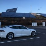 Tesla Model S 75 en Supercharger de Ariza