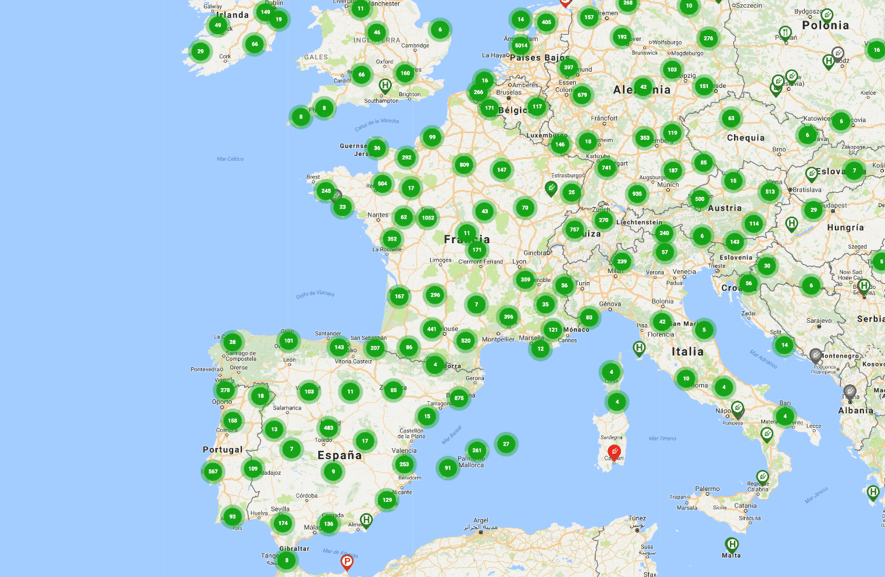 Mapa Electromaps Europa Mapa Electromaps Europa