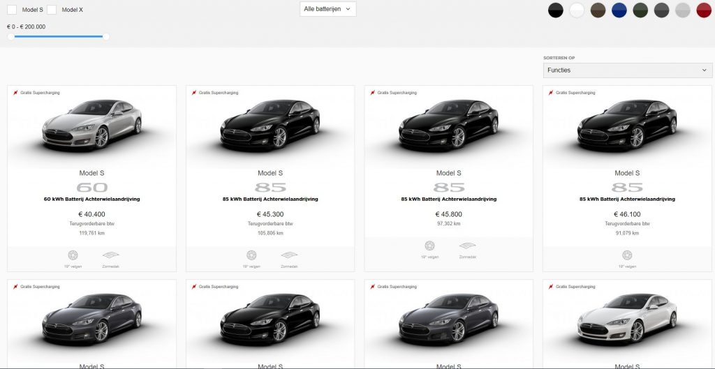 Teslas CPO de venta en Holanda