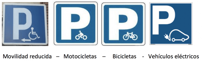 Señal S-17 que especifica tipo vehículo.