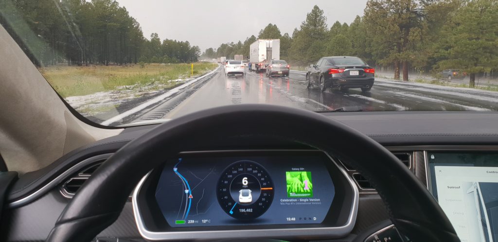 Granizo y temperaturas invernales en Arizona a mediados de julio