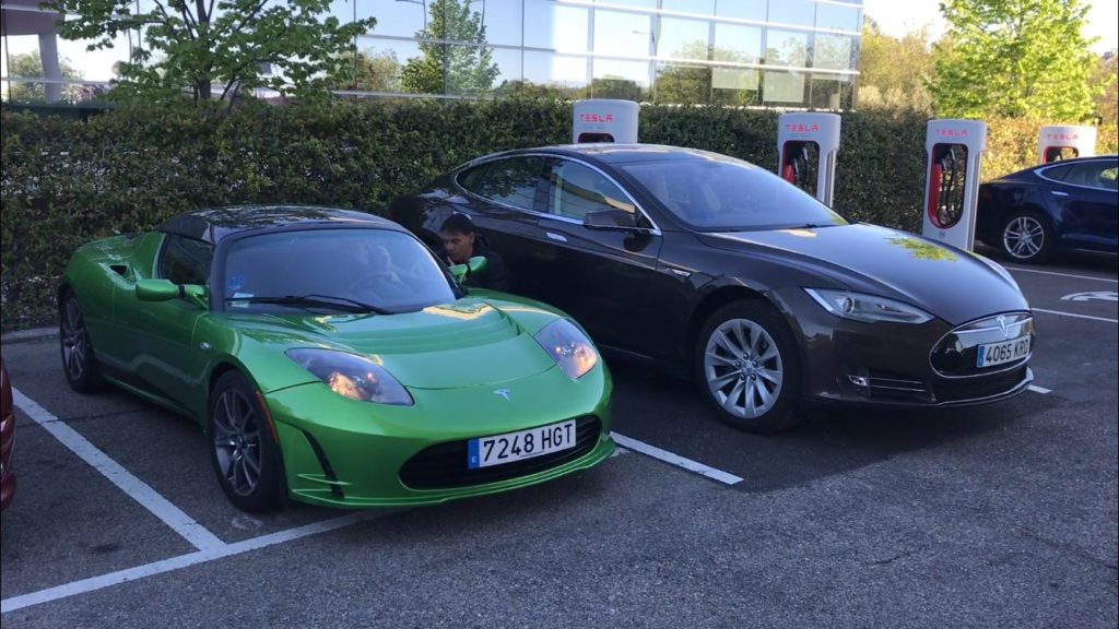 En la salida junto al Supercharger de Getafe