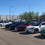 En la salida junto al Supercharger de Getafe