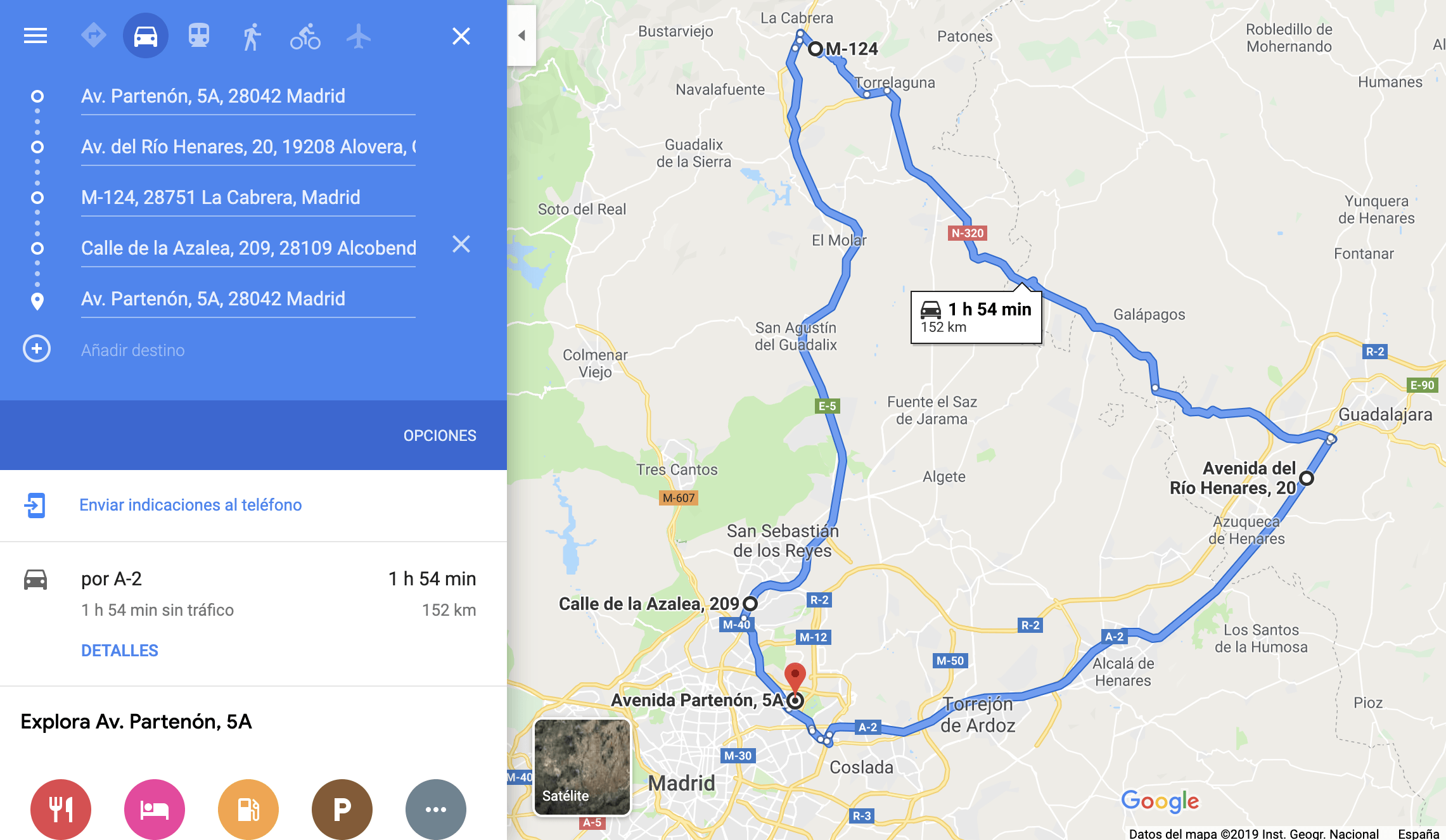Prueba de consumos de VE - Ruta de carretera secundaria y autovía Prueba de consumos de VE - Ruta de carretera secundaria y autovía