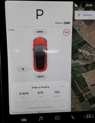 Consumo medio final tras recorrer 4.404 km